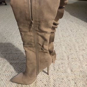 Neutral knee high boots!